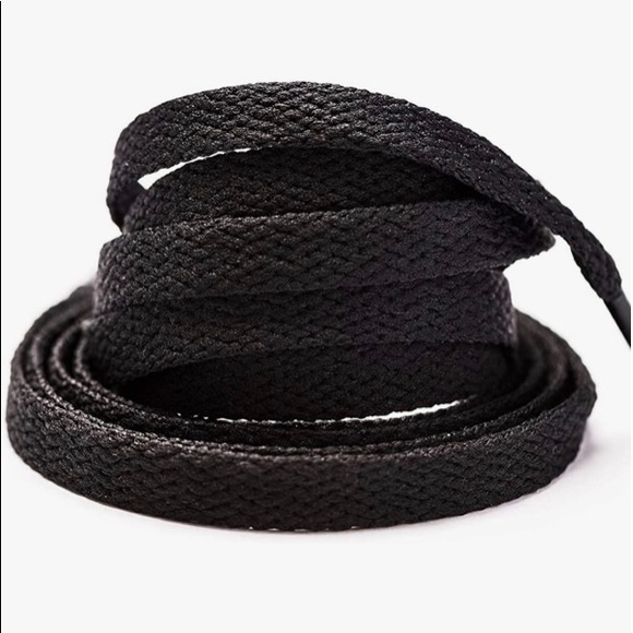 Stepace 4-Pairs Flat Black Shoelaces for Sneakers - Picture 1 of 7